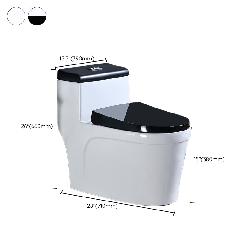 Floor Mounted Urine Toilet One Piece Toilet Modern Single Flush Toilet Bowl