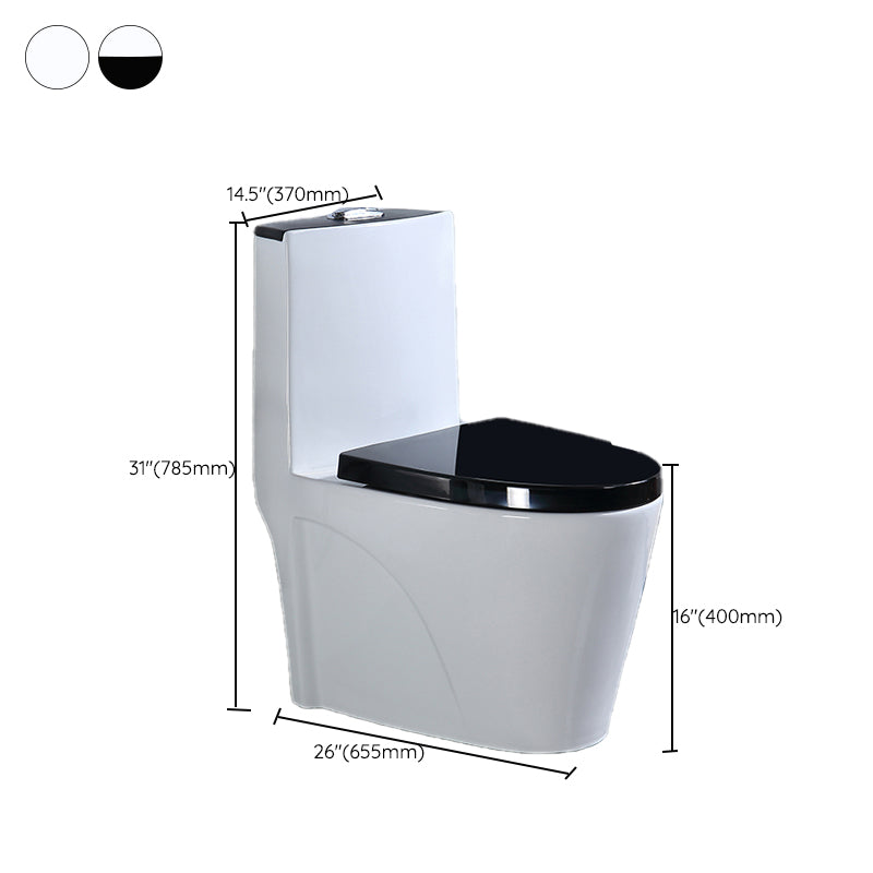 Floor Mounted Urine Toilet One Piece Toilet Modern Single Flush Toilet Bowl