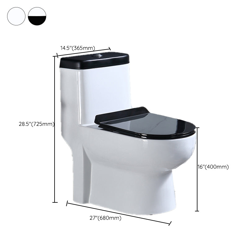 Floor Mounted Urine Toilet One Piece Toilet Modern Single Flush Toilet Bowl