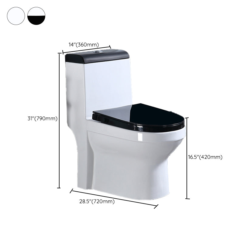 Floor Mounted Urine Toilet One Piece Toilet Modern Single Flush Toilet Bowl