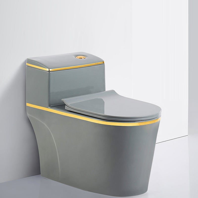 Floor Mounted Toilet All In One Porcelain Urine Toilet Traditional Siphon Jet Toilet