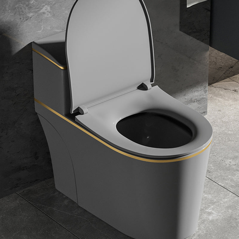 Floor Mounted Toilet All In One Porcelain Urine Toilet Traditional Siphon Jet Toilet