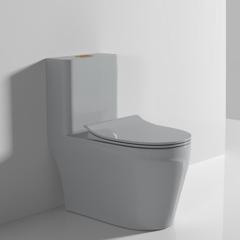 Floor Mounted Toilet All In One Porcelain Urine Toilet Traditional Siphon Jet Toilet
