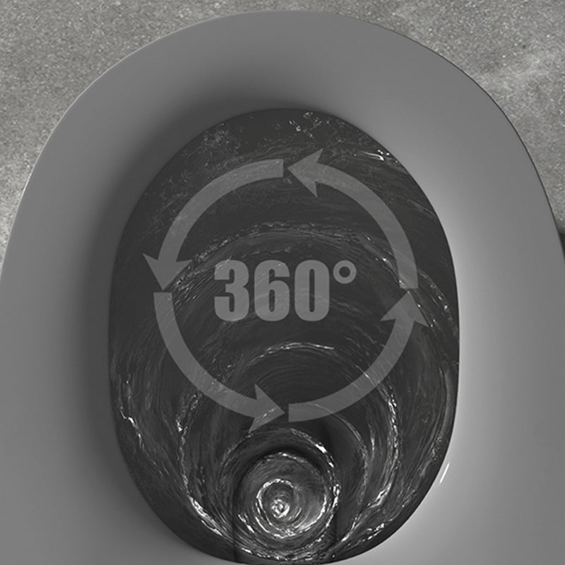 Floor Mounted Toilet All In One Porcelain Urine Toilet Traditional Siphon Jet Toilet