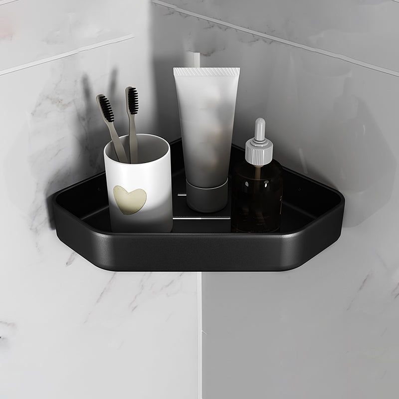 Matte Black Bathroom Accessory Set Modern Anti-rust 1/2/3 - Piece Bath Shelf