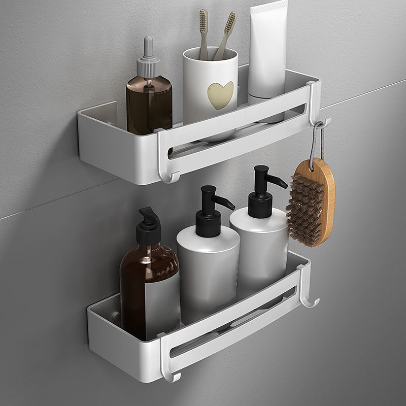 Silver Bathroom Accessory Set Modern Anti-rust 1/2/3 - Piece Bath Shelf