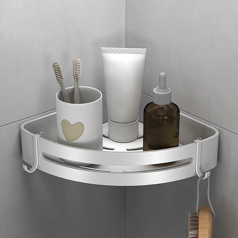 Silver Bathroom Accessory Set Modern Anti-rust 1/2/3 - Piece Bath Shelf