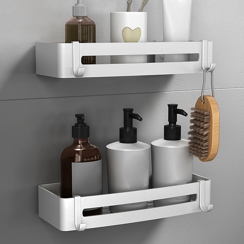 Silver Bathroom Accessory Set Modern Anti-rust 1/2/3 - Piece Bath Shelf