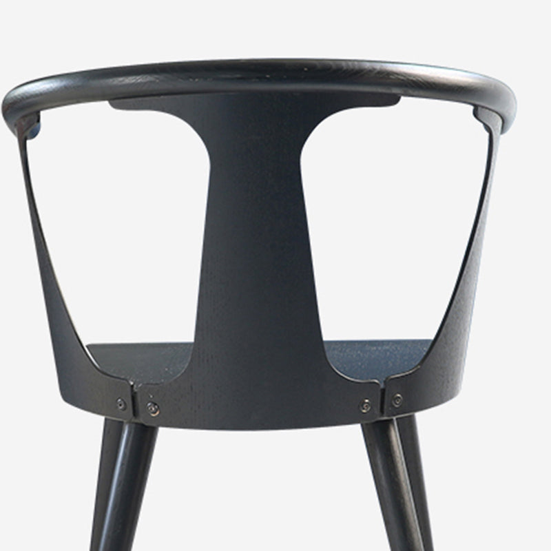 Solid Wood Side Chair Fixed Back Lounge Chair for Living Room