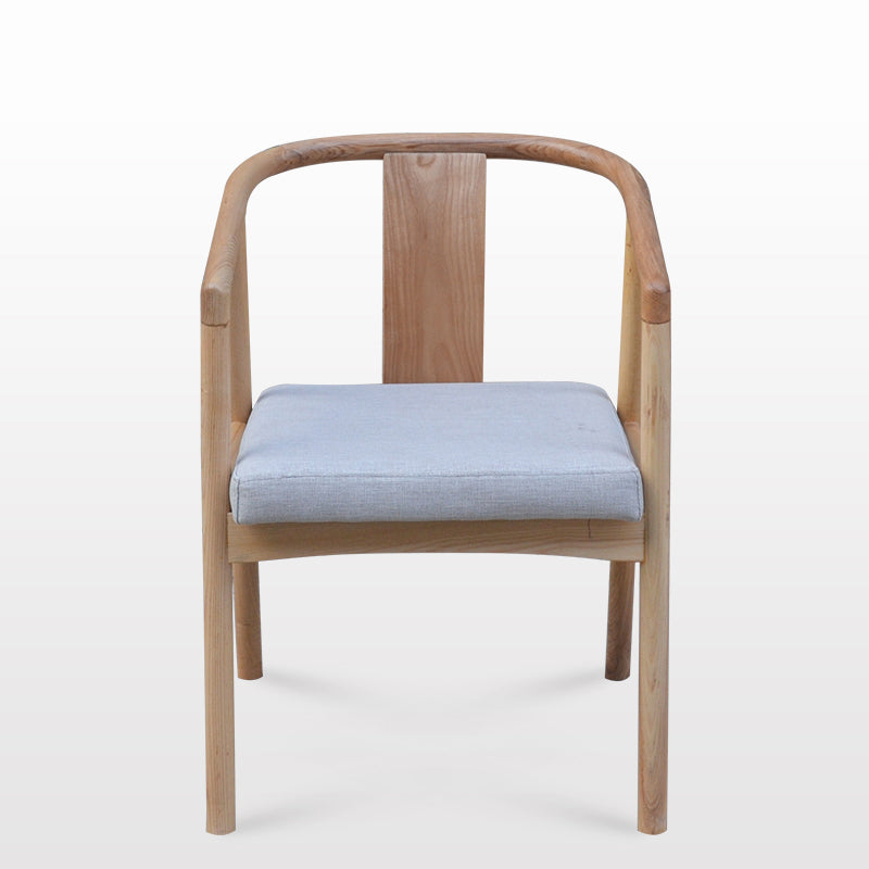 Sloped Arms Side Chair Fixed Back Lounge Chair for Living Room