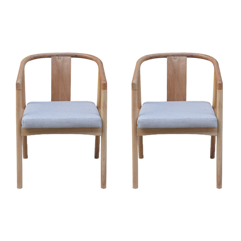 Sloped Arms Side Chair Fixed Back Lounge Chair for Living Room