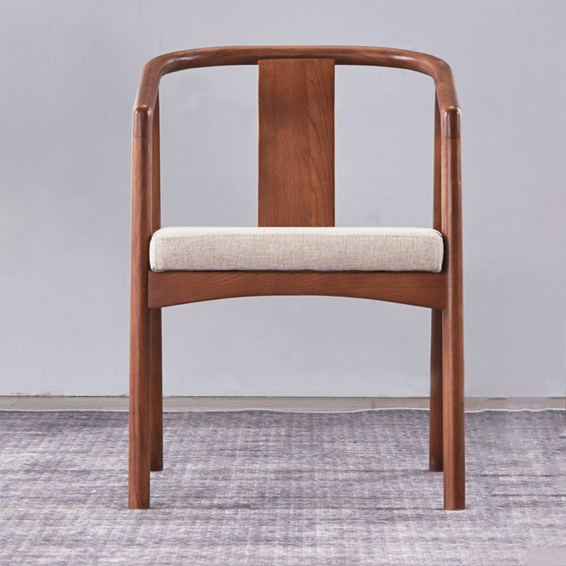 Sloped Arms Side Chair Fixed Back Lounge Chair for Living Room