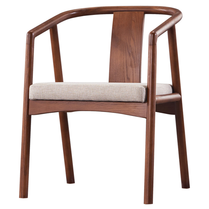 Sloped Arms Side Chair Fixed Back Lounge Chair for Living Room