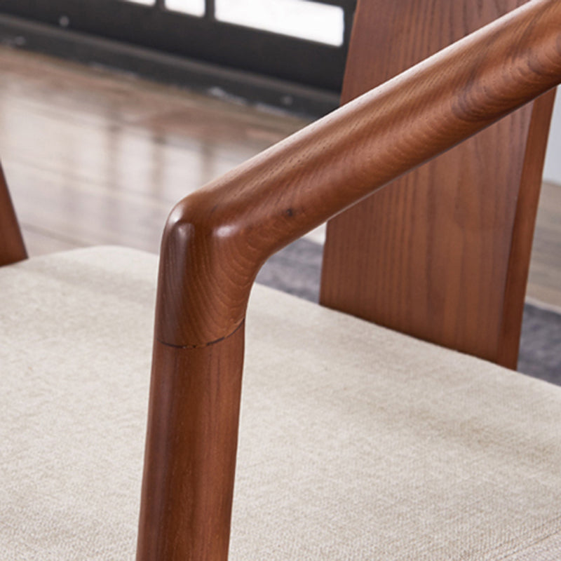 Sloped Arms Side Chair Fixed Back Lounge Chair for Living Room