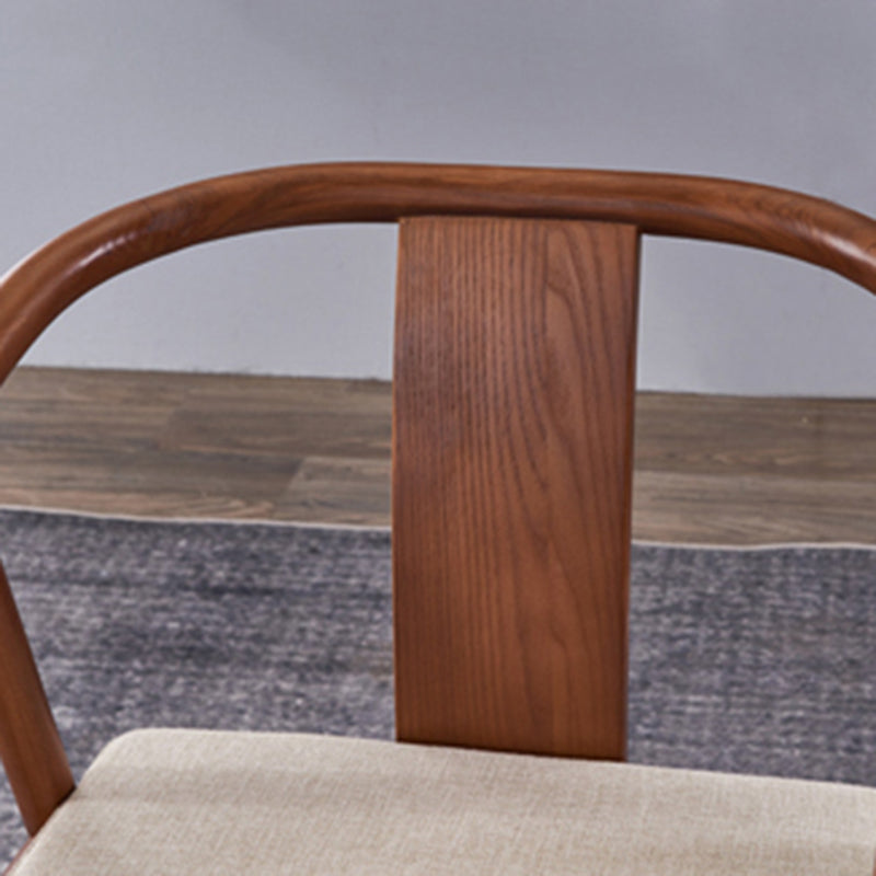 Sloped Arms Side Chair Fixed Back Lounge Chair for Living Room