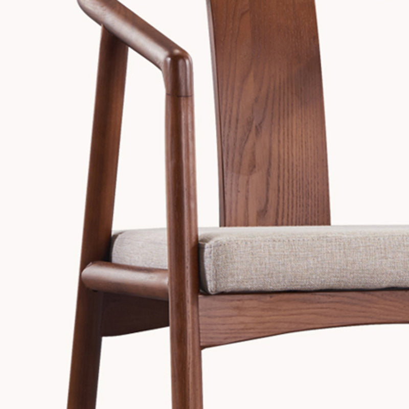Sloped Arms Side Chair Fixed Back Lounge Chair for Living Room