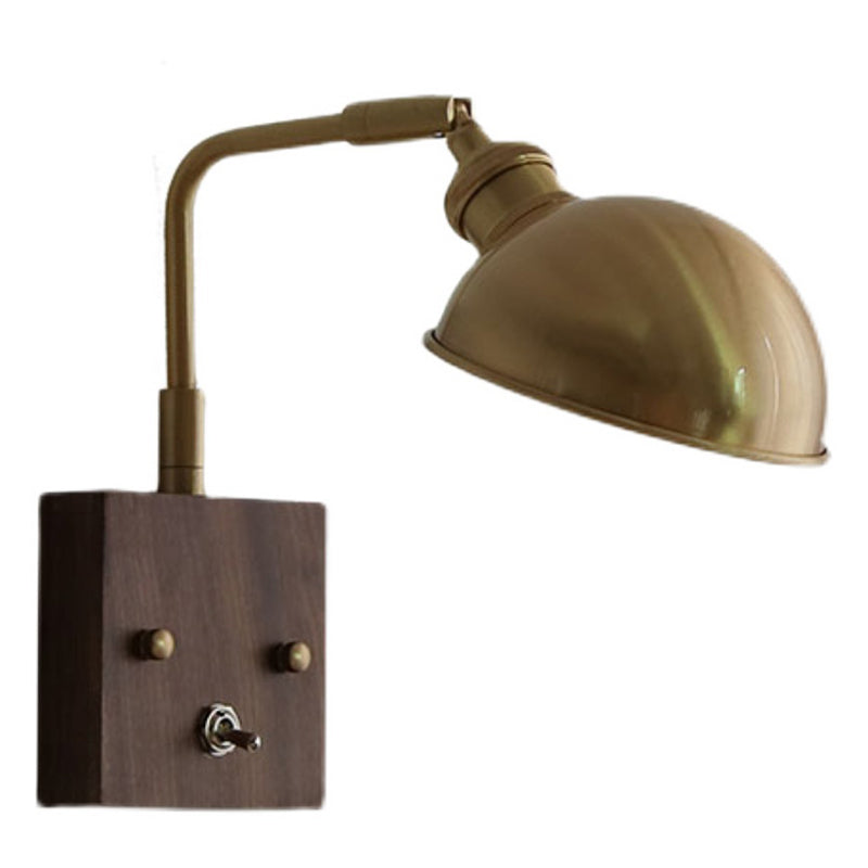 Modern Metal Shade Wall Lighting Fixtures 1-Light Wall Lamp for Living Room