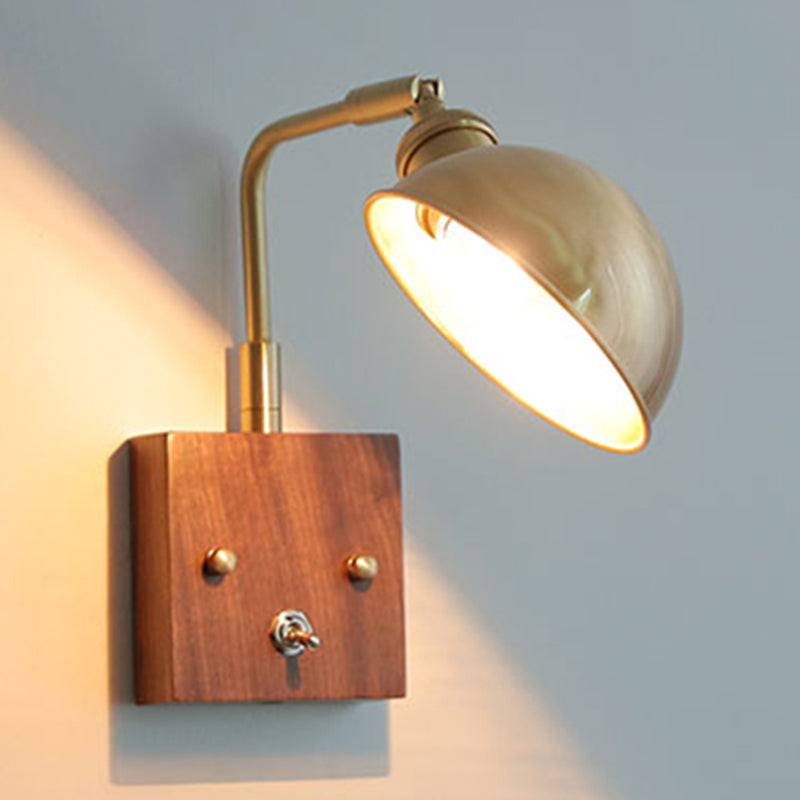 Modern Metal Shade Wall Lighting Fixtures 1-Light Wall Lamp for Living Room