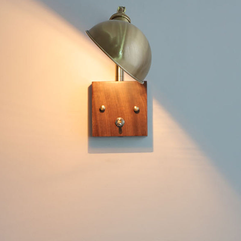 Modern Metal Shade Wall Lighting Fixtures 1-Light Wall Lamp for Living Room