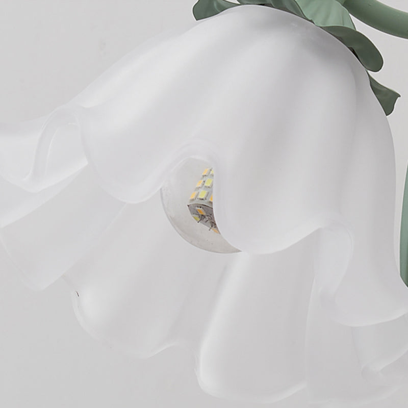 Contemporary Wall Sconce 1 / 2 - Light Wall Lighting in Green / White