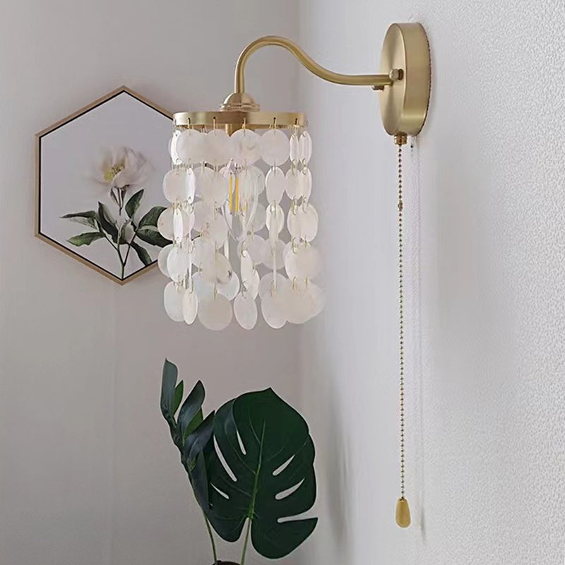 Modern Metal Wall Sconce Cylinder Shape Vanity Lamp for Bathroom