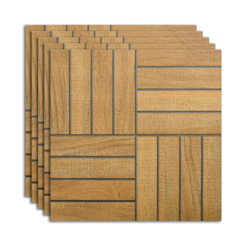 Outdoor Deck Tiles Composite Snapping Stripe Wooden Deck Tiles