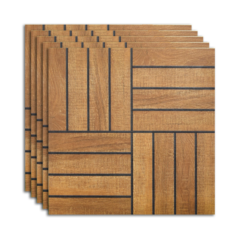 Outdoor Deck Tiles Composite Snapping Stripe Wooden Deck Tiles