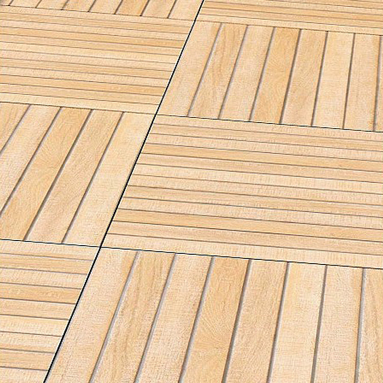 Outdoor Deck Tiles Composite Snapping Stripe Wooden Deck Tiles