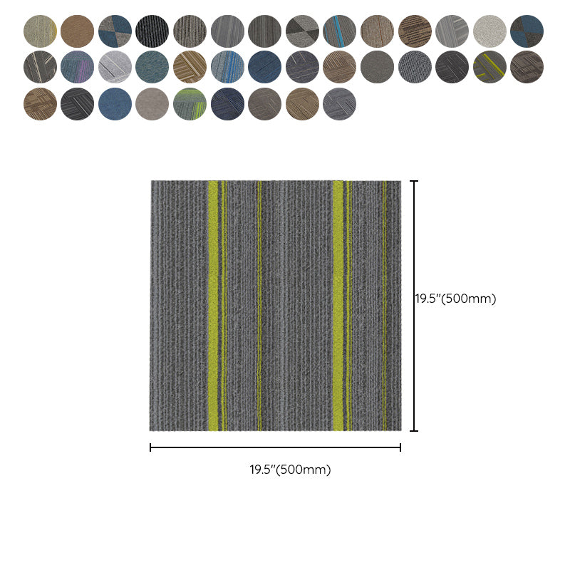 Modern Carpet Tiles Self Adhesive Multi Level Loop Fade Resistant Carpet Tile