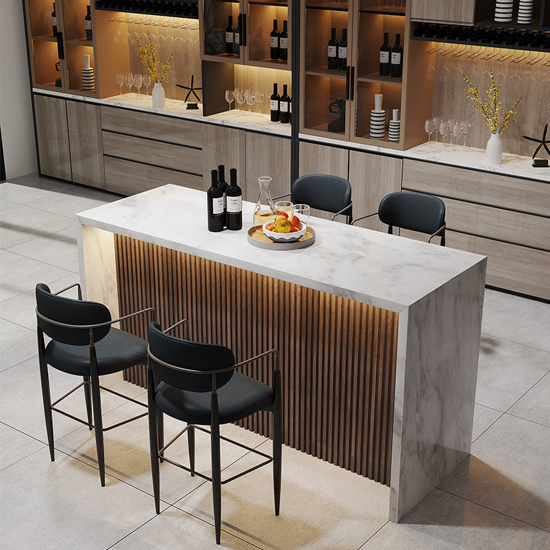 Rectangle Counter Height Dining Table Contemporary Bar Wine Table