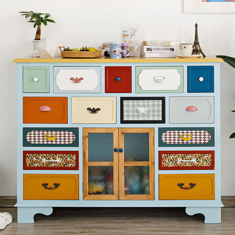 Coastal Style Dresser Manufactured Wood Storage Chest Dresser for Bedroom