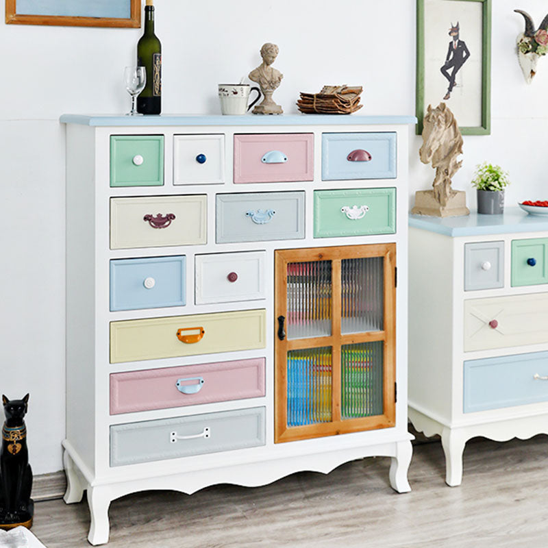 Coastal Style Dresser Manufactured Wood Storage Chest Dresser for Bedroom