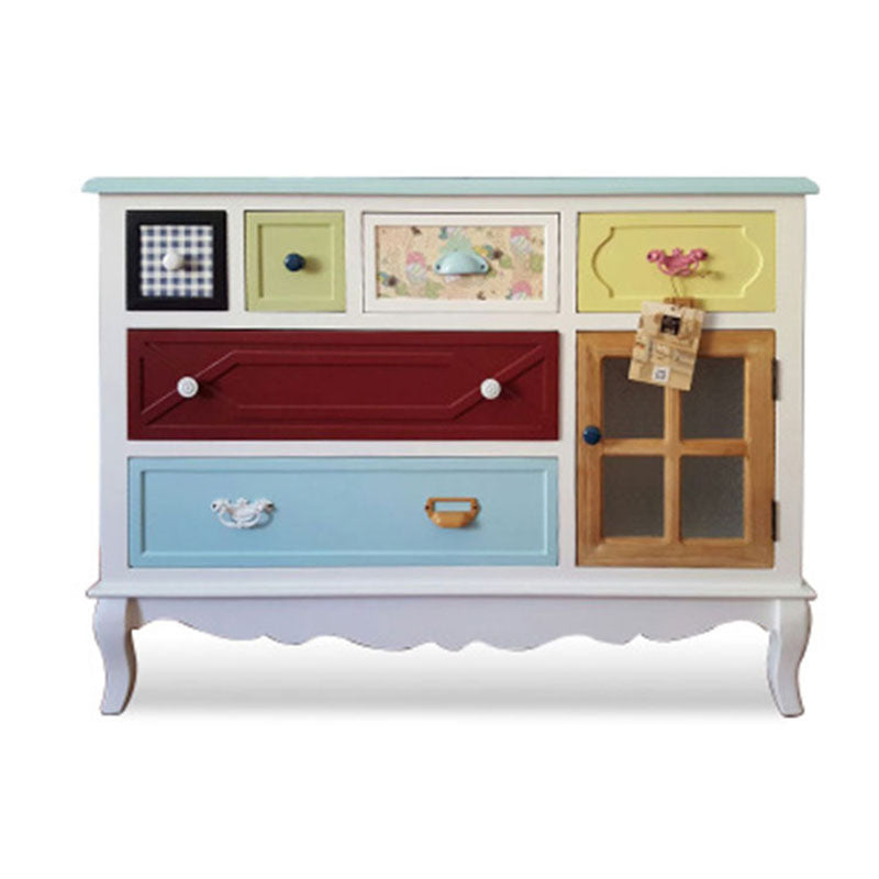 Coastal Style Dresser Manufactured Wood Storage Chest Dresser for Bedroom