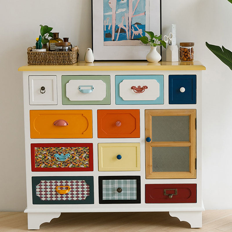 Coastal Style Dresser Manufactured Wood Storage Chest Dresser for Bedroom