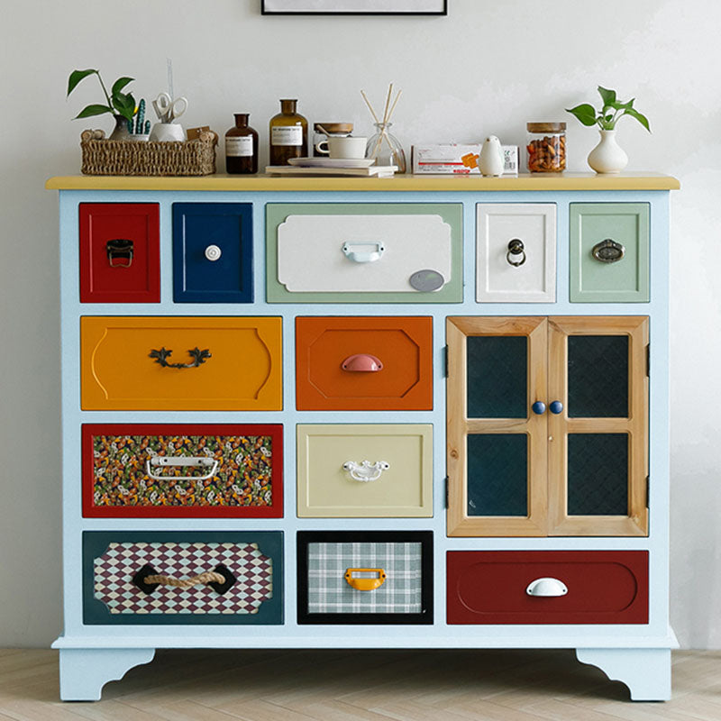 Coastal Style Dresser Manufactured Wood Storage Chest Dresser for Bedroom