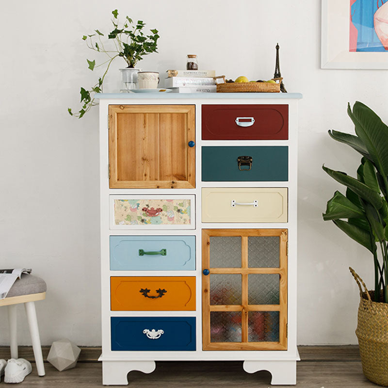 Coastal Style Dresser Manufactured Wood Storage Chest Dresser for Bedroom