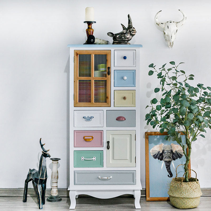 Coastal Style Dresser Manufactured Wood Storage Chest Dresser for Bedroom