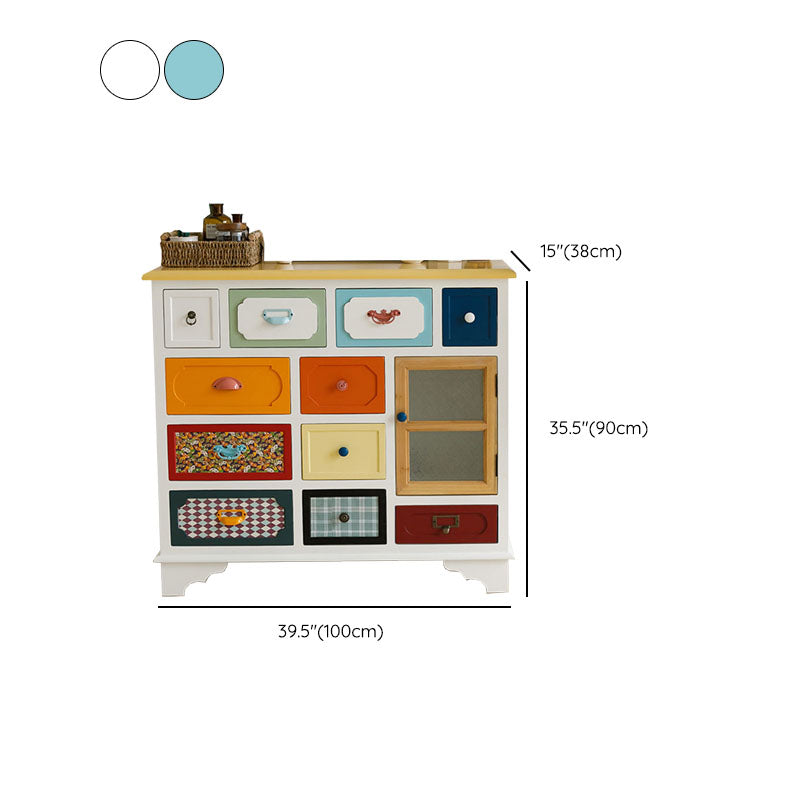 Coastal Style Dresser Manufactured Wood Storage Chest Dresser for Bedroom