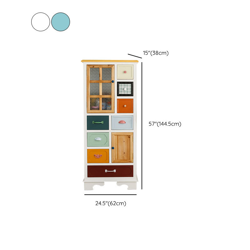 Coastal Style Dresser Manufactured Wood Storage Chest Dresser for Bedroom
