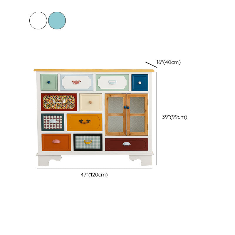 Coastal Style Dresser Manufactured Wood Storage Chest Dresser for Bedroom