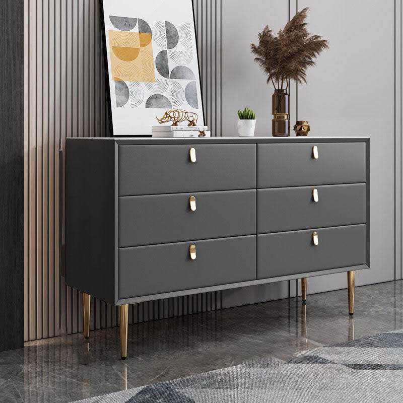 Classic Glam Storage Chest Stone Dresser with 5/6/7/9 Drawers