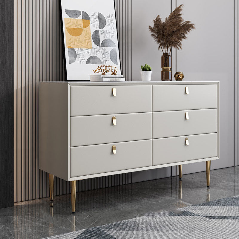 Classic Glam Storage Chest Stone Dresser with 5/6/7/9 Drawers