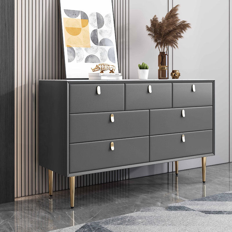 Classic Glam Storage Chest Stone Dresser with 5/6/7/9 Drawers