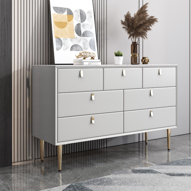 Classic Glam Storage Chest Stone Dresser with 5/6/7/9 Drawers
