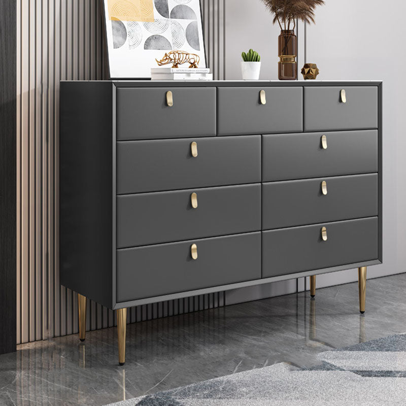 Classic Glam Storage Chest Stone Dresser with 5/6/7/9 Drawers