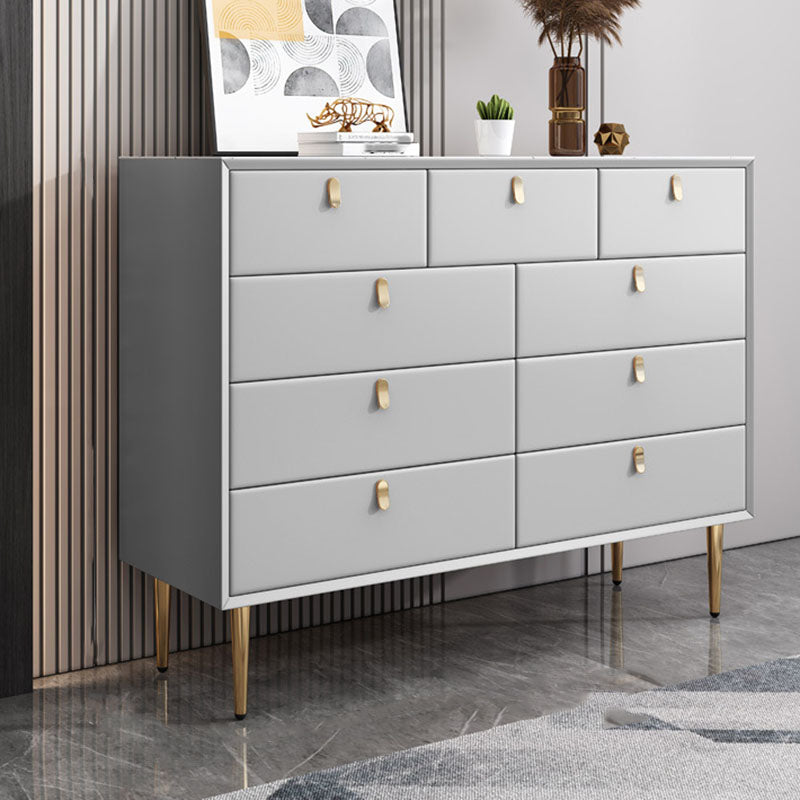 Classic Glam Storage Chest Stone Dresser with 5/6/7/9 Drawers