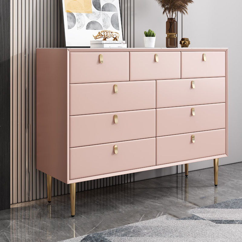Classic Glam Storage Chest Stone Dresser with 5/6/7/9 Drawers