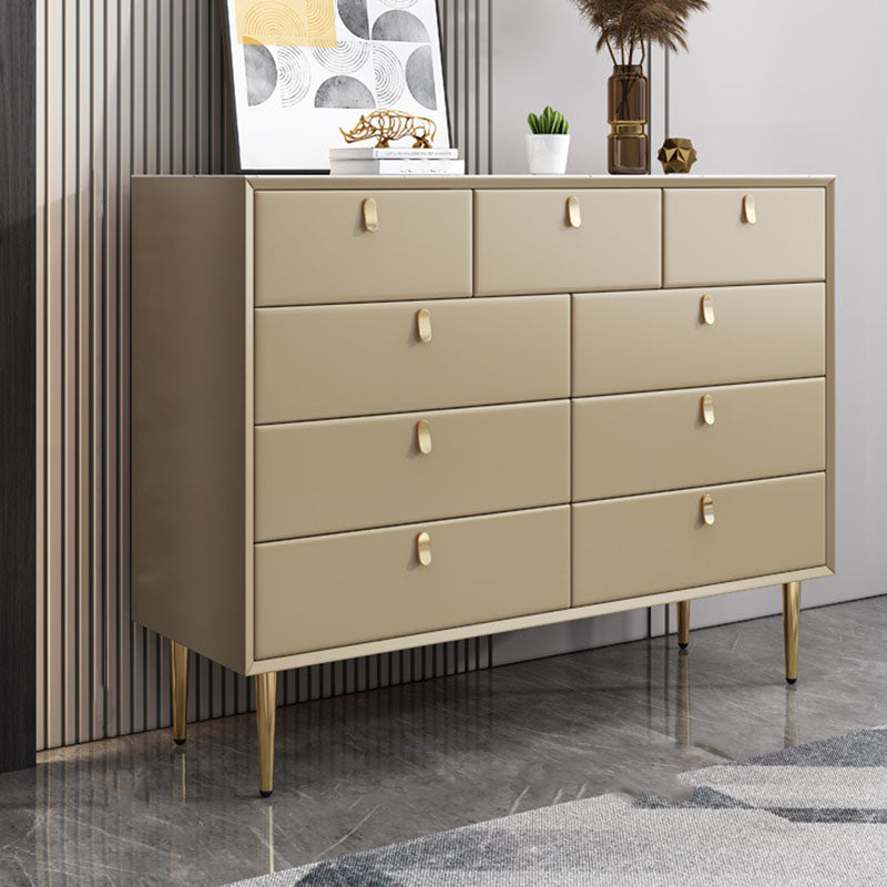 Classic Glam Storage Chest Stone Dresser with 5/6/7/9 Drawers