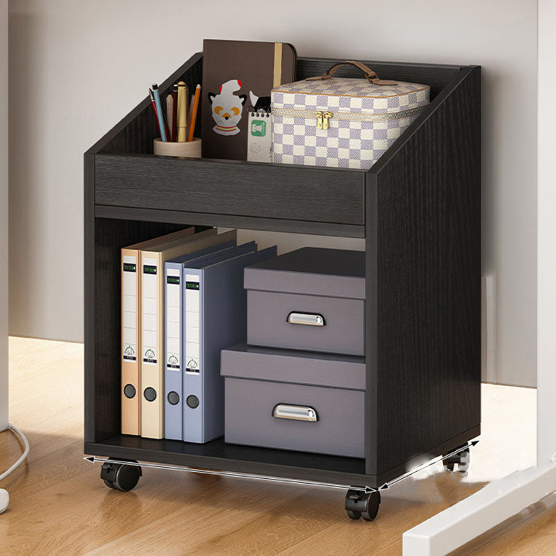 Engineered Wood Standard Bookcase Scandinavian Open Back Bookshelf