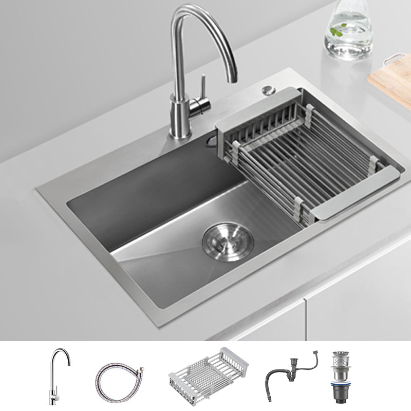 Soundproof Drop-In Kitchen Sink Diversion Design Kitchen Sink with Faucet